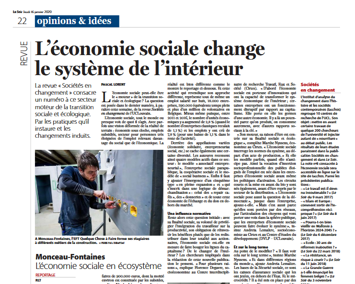 20200117, article Le Soir_couv